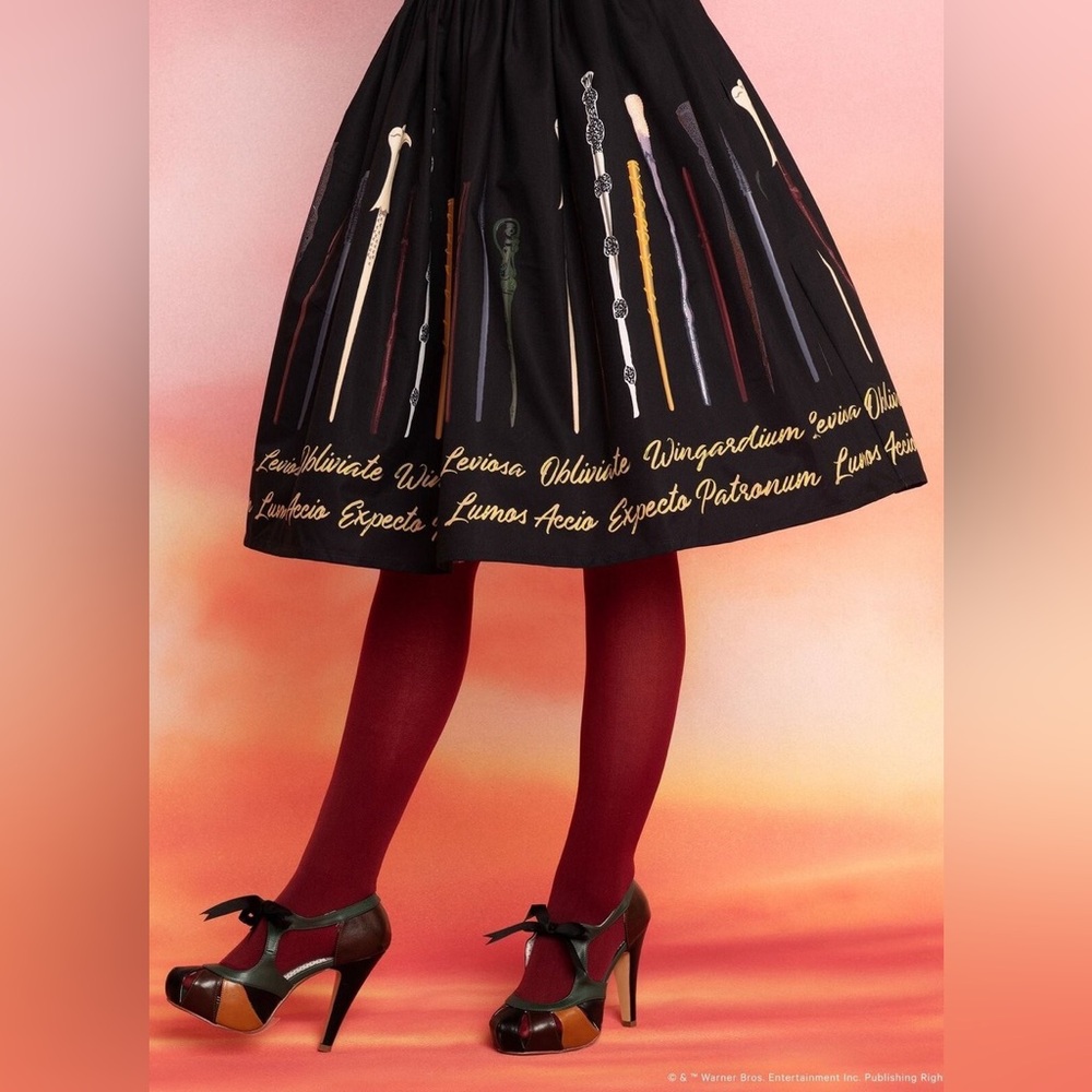 Harry Potter x Unique Vintage
- Wands & Spells Swing Skirt